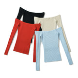 Women Tops Spring and Summer Hollow Sweater Short Top