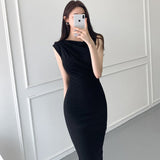 Women Dresses Sleeveless Dress Long Skirt Hip Skirt