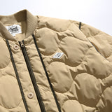 Unisex Winter Cotton Coat Baseball Collar down Jacket Vintage Liner down Jacket