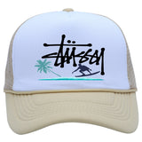 Stussy Hat Printed Truck Mesh Cap Outdoor Surfing Casual Sun Hat