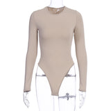 Women Jumpsuit Autumn and Winter round Neck Long Sleeve Jumpsuit