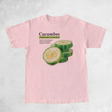 Cucumber Retro Fashion Streetwear T-Shirts Women Oversized