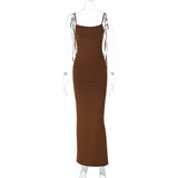 Women Dresses Summer Sexy Backless Spaghetti Straps Dress
