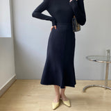 Women Knitted Skirt Fishtail Skirt Knitted Skirt