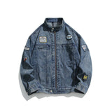 Unisex Jacket Autumn Vintage Denim Jacket