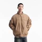 Unisex Winter Cotton Coat Stand-up Collar down Jacket Vintage down Jacket