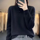 Women Knitwear Spring and Autumn Turtleneck Sweater Loose Sweater