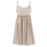 Women Dress Brown Dress Spring/Summer Loose A- line Skirt