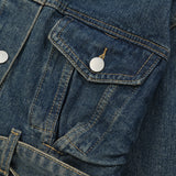 Women Jacket Denim Jacket Girls Autumn Loose Button Pocket Jacket