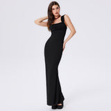 Women Dress Sheath Square Collar Vest Dress Sexy Dress