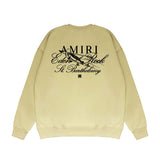 Amiri Long Sleeved Shirt Fashion Brand Crew Sweatshirts round Neck Sweater