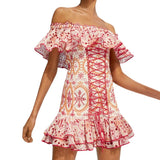 Women Dresses Summer Hollow out Skirt Dress (Qymy0409)