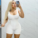 Women Jumpsuit Spring U-Collar Slim Fit Backless Jumpsuit (Hawthaw0412)