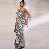 Women Dresses Summer Sexy V-neck Backless Sling Dress