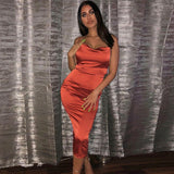 Women Dresses Summer Backless Hip Skirt Sexy Dress (Bla0420)
