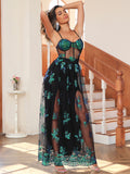 Women's Evening Gown Sexy Retro Sequins Dress Evening Dress