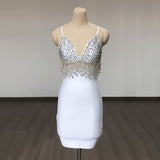 Women's Evening Dress Sexy Sequin Bead Tassel Bandage Hip Skirt