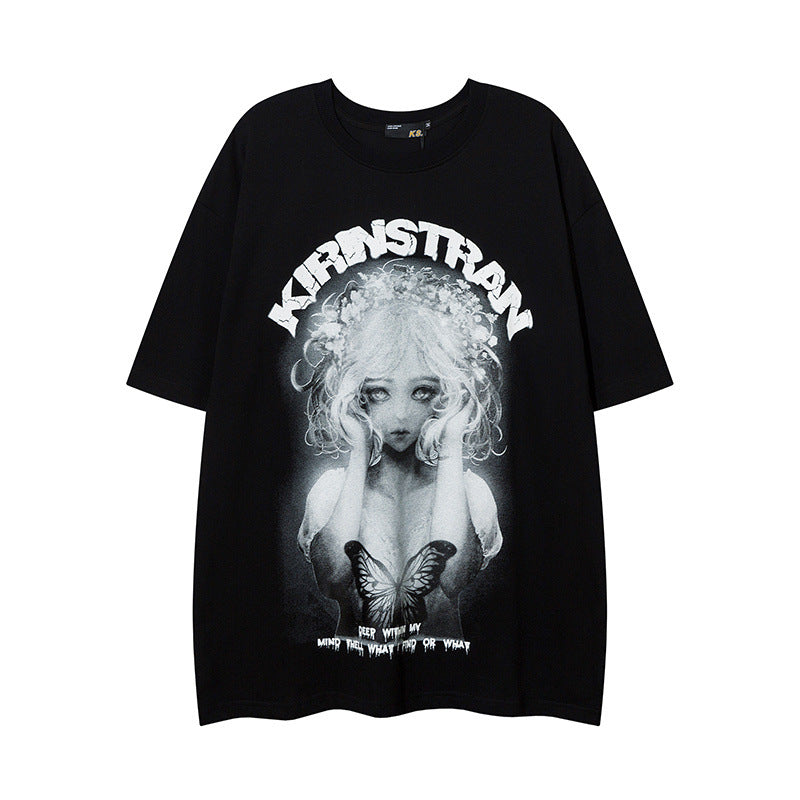 Men T Shirt Summer Printed Couple Short Sleeve T-shirt