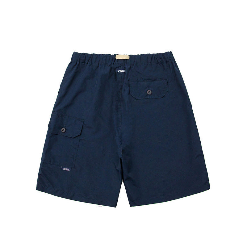 Men Shorts Cityboy Solid Color Summer Five-Minute Pants Shorts