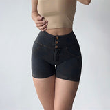 Women Yoga Sports Shorts Sports Denim Tight Sexy Fitness Hot Pants