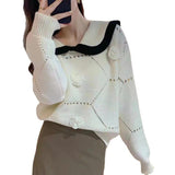 Women Knitted Pullover Autumn and Winter Three-Dimensional Loose Sweater