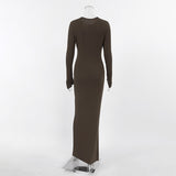 Women Dress Autumn Winter Sexy Knitted Dress