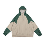 Unisex Jacket Hooded Hooded Jacket Male Splicing Machine Energy Wind Spring and Autumn Coat