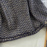 Women Woolen Coat Chanel Coat Women's Spring and Autumn Retro Short Top