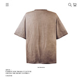 American vintage street T-shirt pure cotton retro men's and women's summer loose