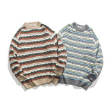 Unisex Sweater Winter Wave Pattern Casual Sweater