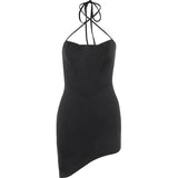 Women Dresses Vintage Sexy Hip Skirt Sling Dress