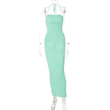 Women Dresses Summer Sexy Backless Self-Tie Dress