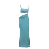 Women Dresses Spring Long Dress Sexy Sling Waist-Baring Dress