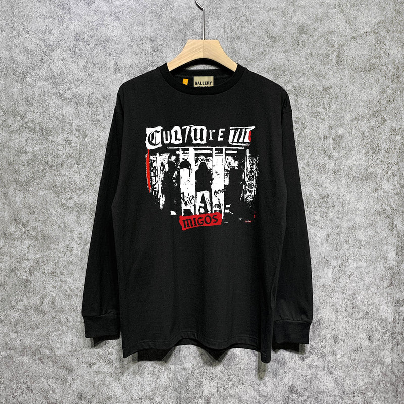 Gallery Dept Long Sleeved Shirt Fashion Brand Long Sleeve Long-Sleeved T-shirt Blouse