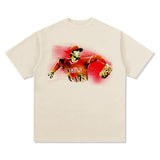 Mens Vintage Football T-Shirt Vintage Shohei Ohtani Print Short Sleeve Crew Neck Casual T-Shirt