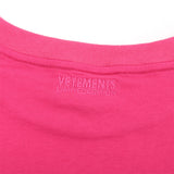 Vetements T Shirts VTM Rainbow Letter Rhinestone Loose Short Sleeve T-shirt
