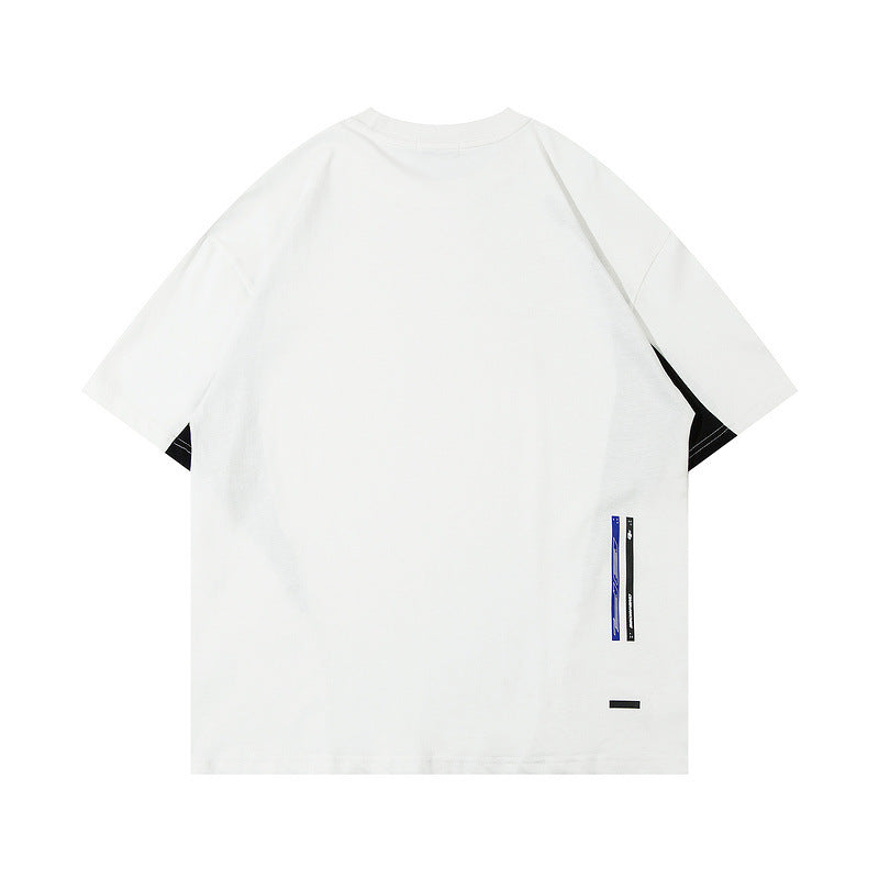 Men T Shirt Retro Short Sleeve T-shirt Men and Women Old School Loose