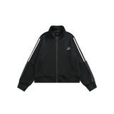 Unisex Jacket Vintage Jacket Loose Short Stand Collar Sports Jacket