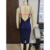Women's Evening Gown Sexy Retro Sequins Dress Gown
