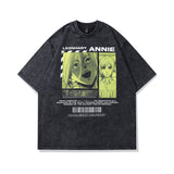 Men's T Shirt Gothic Skull Print Short-Sleeved T-shirt Men's and Women's Oversize