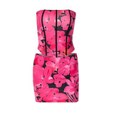 Women Co-Ord Set Sheath Sexy Short Skirt Printing Suit