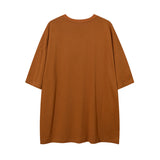 Men T Shirt Five-Pointed Star Puff Print Short Sleeve T-shirt