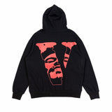 Vlone Hoodie Face Big V Pattern
