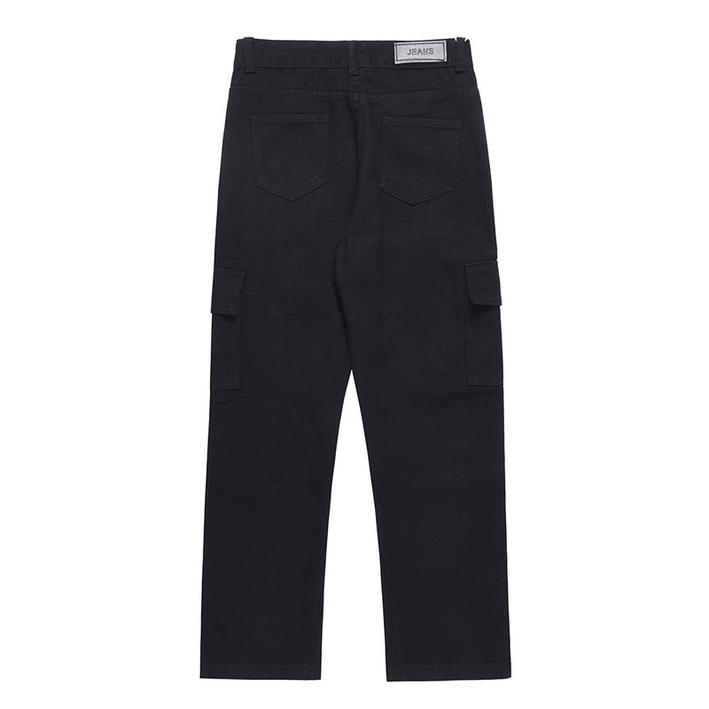 Men Sweatpants Casual Pants Men's Loose Pockets Zipper Overalls