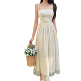 Women Dresses Spring and Summer Strap Dress Long Dress (Csm202403)