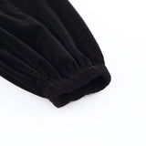 Women Dress Autumn Pleuche Dress Hip Skirt