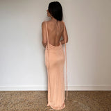 Women Dresses Winter Sexy Backless Slim Fit Lace-up Dress