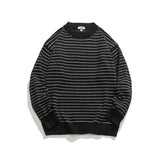 Unisex Sweater Winter Striped Loose Sweater