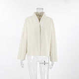 Women Trench Coat Autumn and Winter Woolen Coat Loose Short