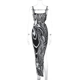 Women Dresses Winter Sexy Backless Hollow out Split Sling Dress